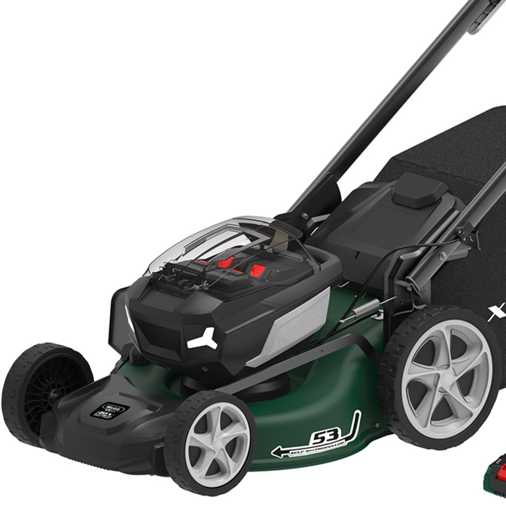 Webb WEV20X2LM53SPB4X 40V Self Propelled 51cm Cordless Electric Lawn Mower with Battery and Charger Image 2
