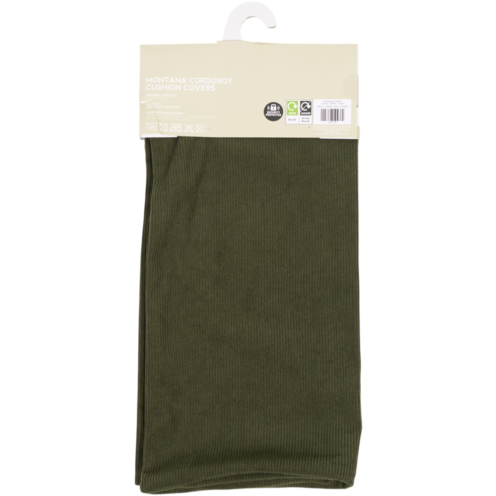 Montana Corduroy Cushion Covers Green Image 3