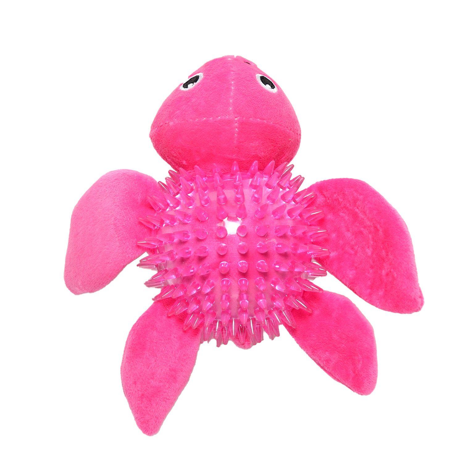 Spikey TPR Turtle Dog Toy Image 1