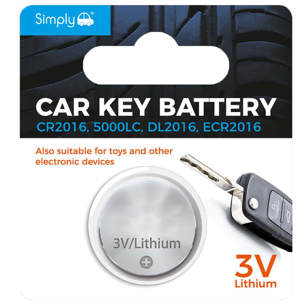 Autobar 20mm 3V CR2016 Lithium Car Key Battery Image