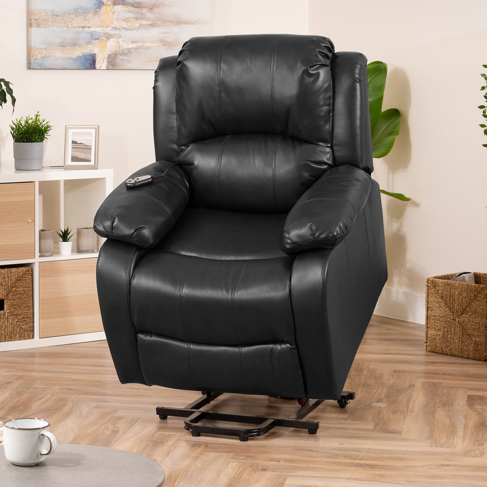 Artemis Home Northfield Black Dual Motor Massage and Heat Riser Recliner Chair Image 3
