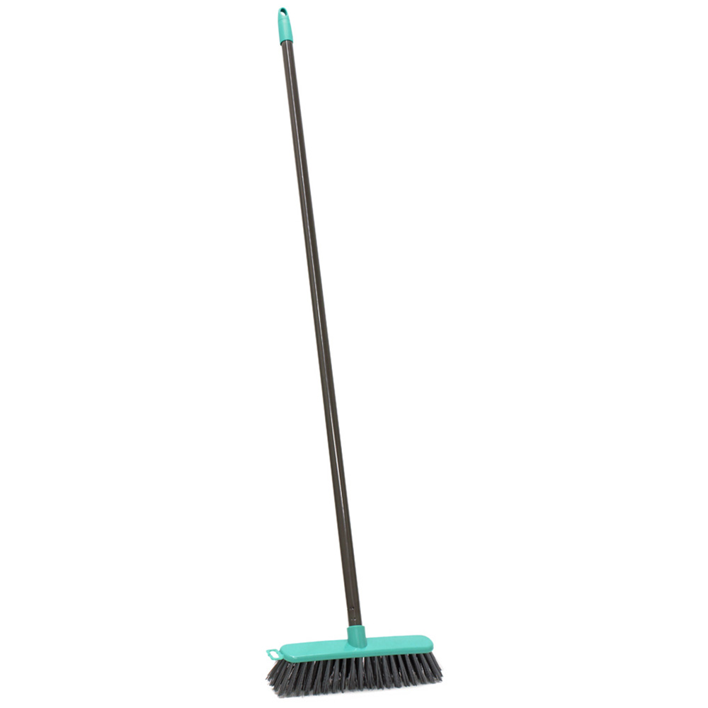 JVL Grey Hard Bristles Angled Sweeping Brush Image 1