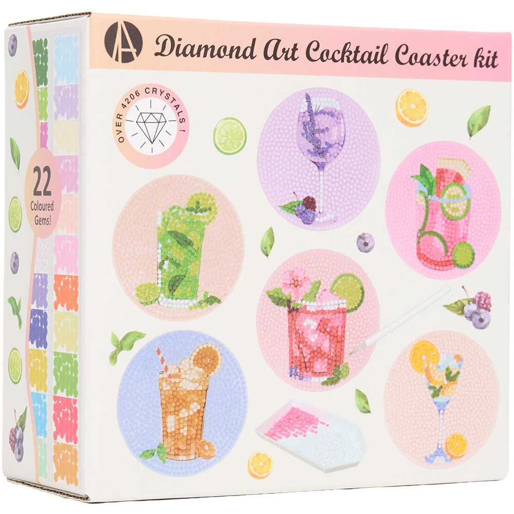 Diamond Art Cocktail Coaster Kit Image 1