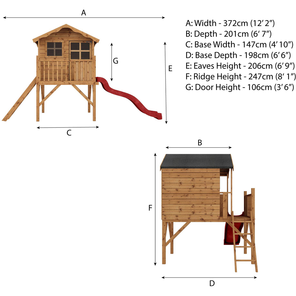 Mercia Poppy Playhouse Tower and Slide Image 9