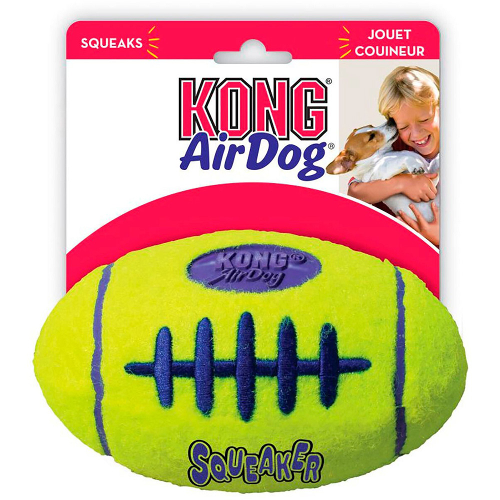 Kong Air Squeaky Football Dog Toy Image 1