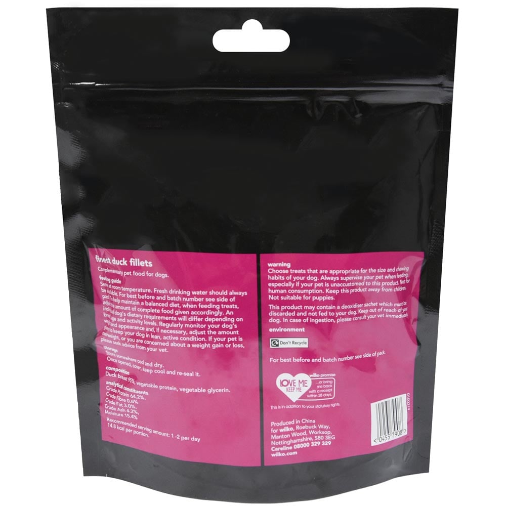 Wilko Best Duck Fillets Dog Treats 320g Image 2