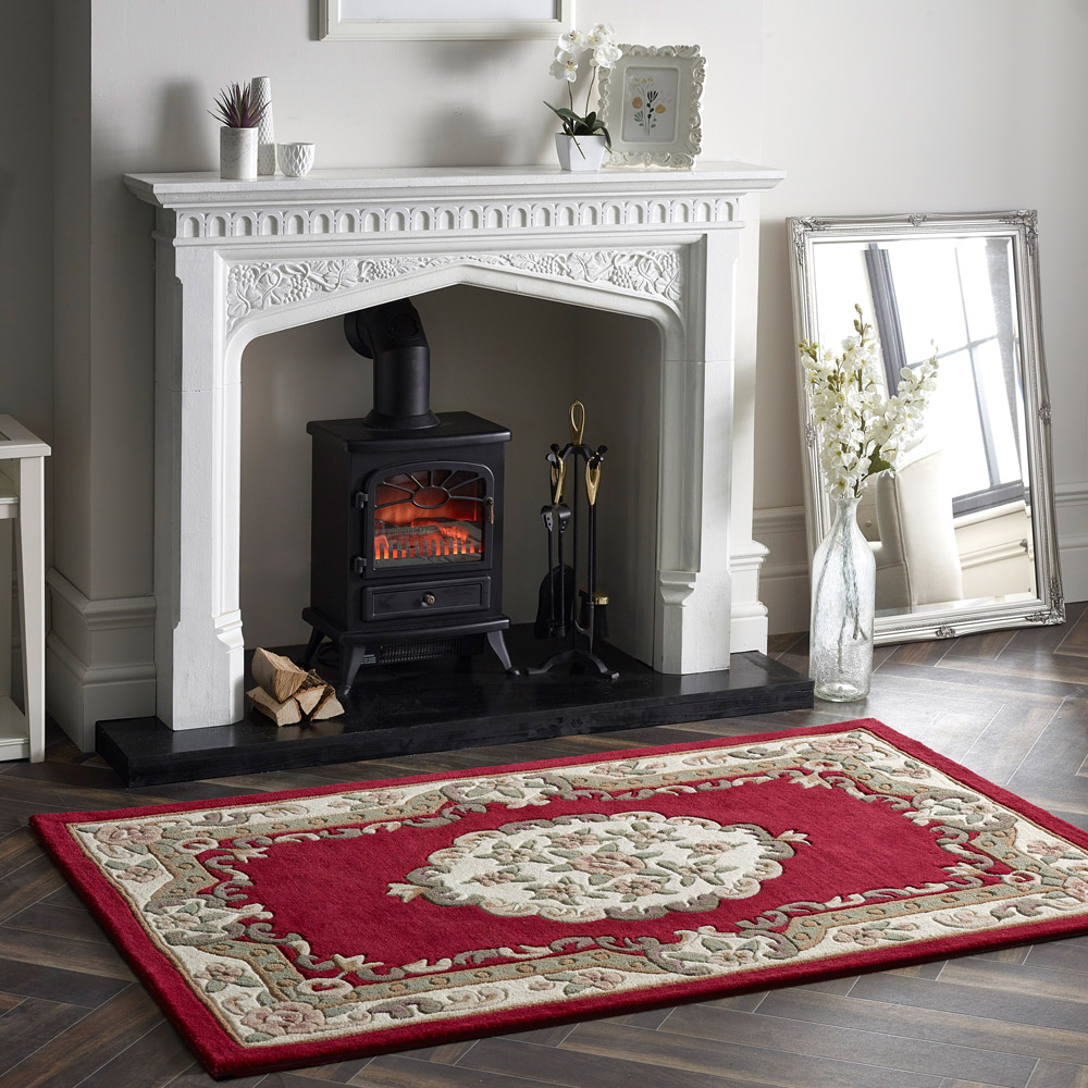 Origins Shensi Wine Wool Rug 75 x 150cm Image 2