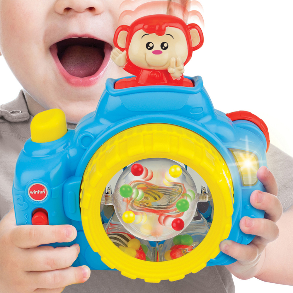 Winfun My First Baby Selfie Phone and Pop-Up Monkey Camera Sound Toy Set Image 5