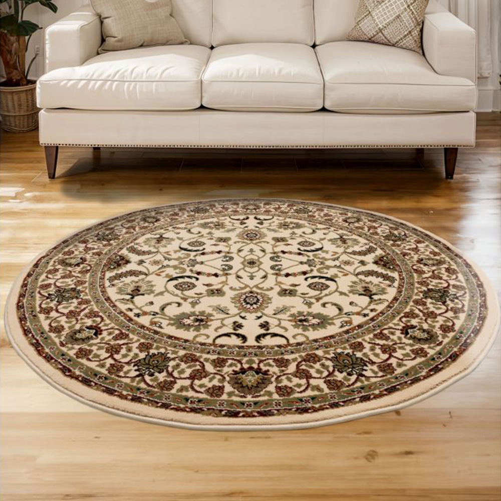 Homemaker Kellan Traditional Circular Rug 120cm Image 1