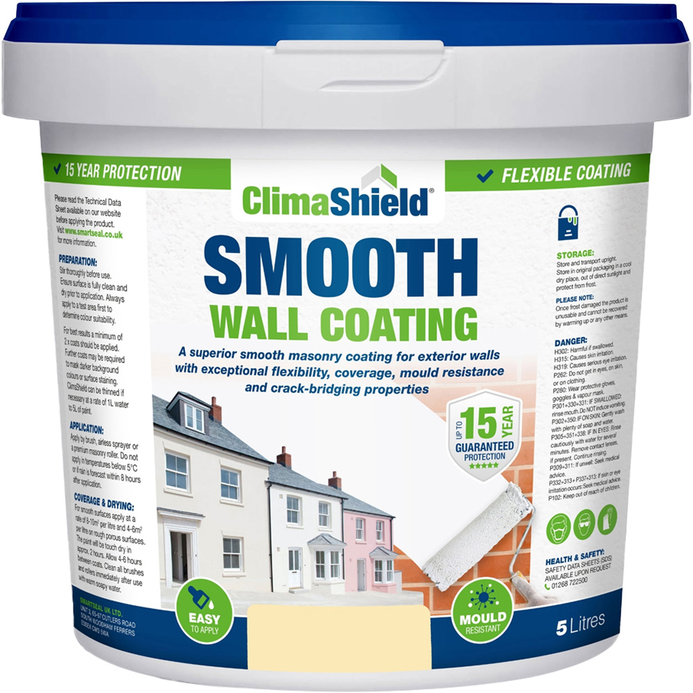 Smartseal  Ivory Glow Smooth Wall Coating 5L Image 2