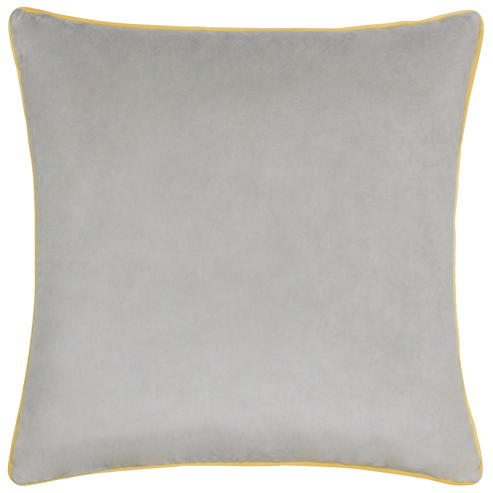 Paoletti Meridian Dove Cylon Velvet Cushion Image 1