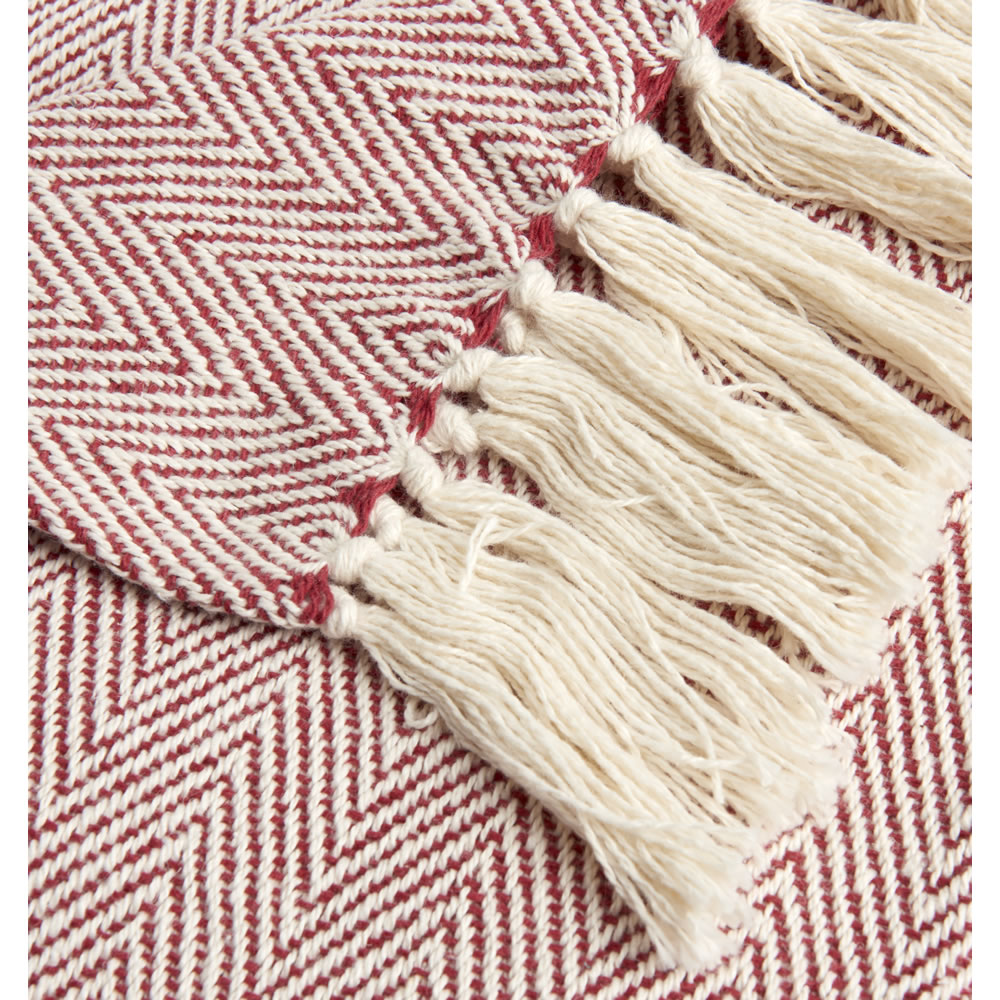 Wilko Herringbone Throw
