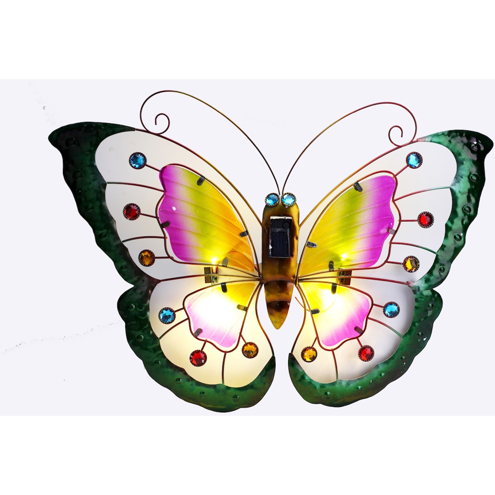 Avilo Wall-Mounted Butterfly Solar Garden Light Image 3