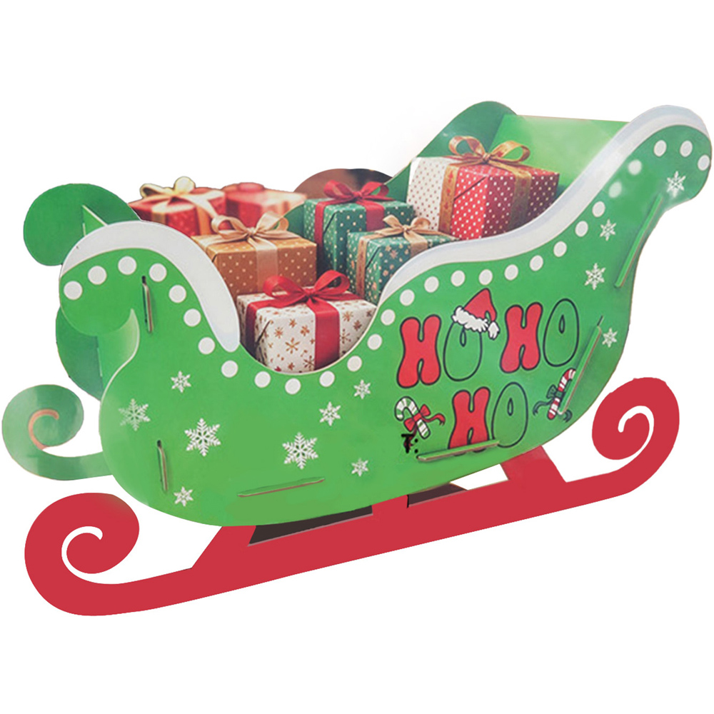 Present Sleigh Hamper Bright Green Image 3