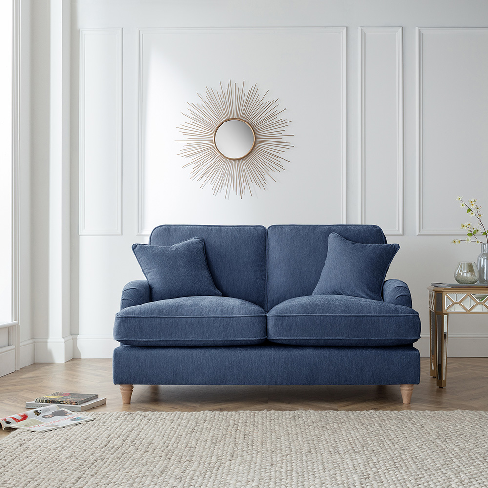 The Vienna 2 Seater Navy Sofa Image 7