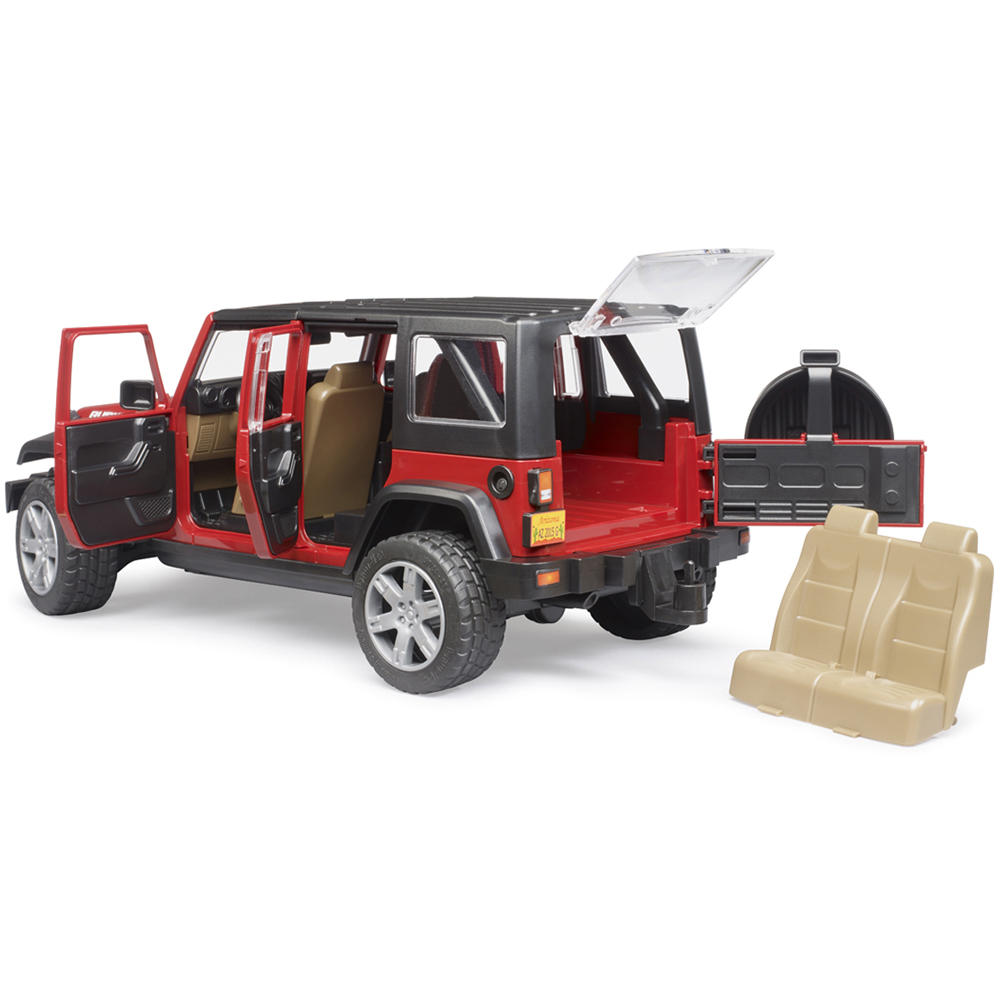 Bruder Kids Jeep Wrangler Unlimited Rubicon with Opening Features Playset Model Image 7