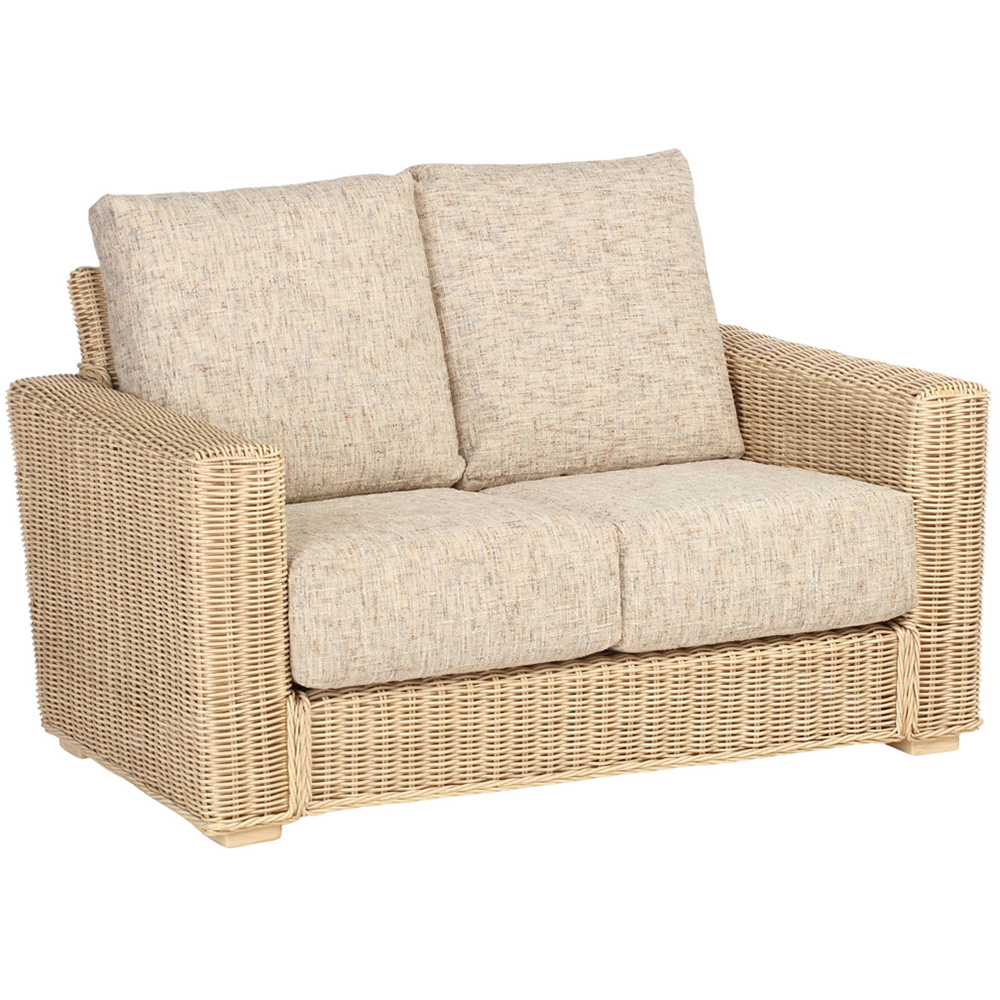 Desser Furniture Burford 2 Seater Natural Rattan and Farrow Sofa Image 2