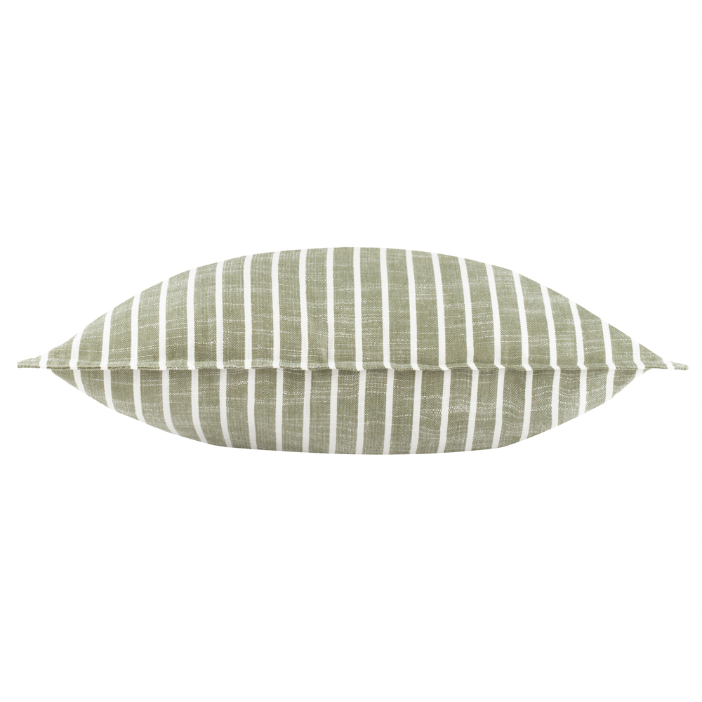Yard Hessle Green Stripe Cotton Cushion 45 x 45cm Image 4