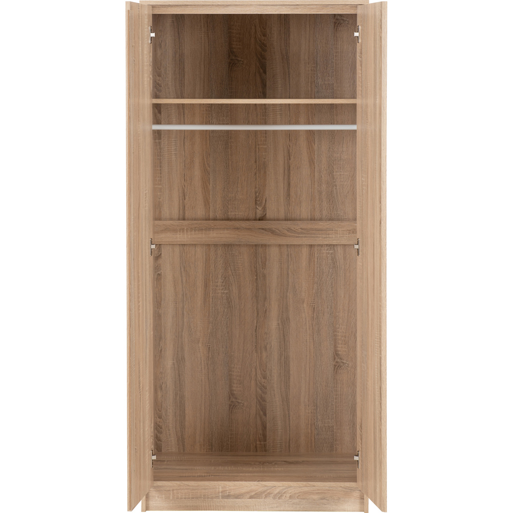 Seconique Malvern 2 Door Sonoma Oak Wardrobe Image 4