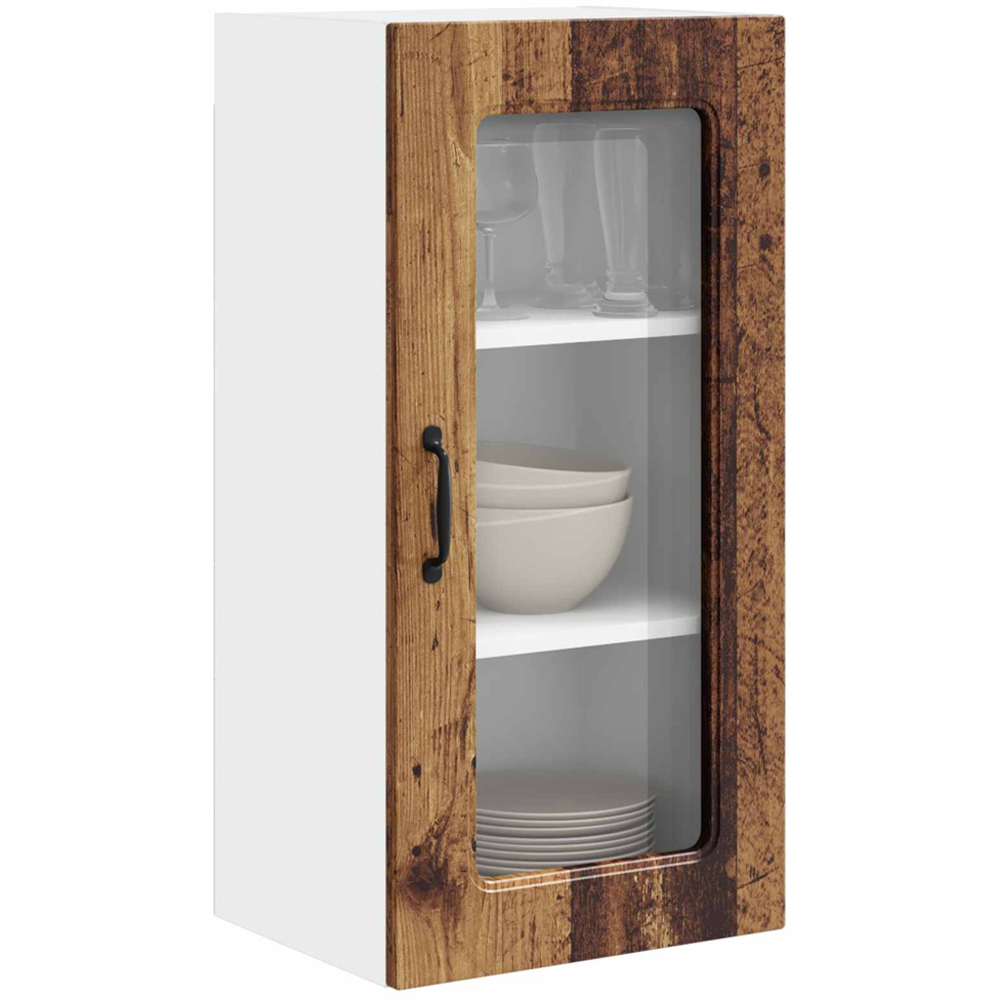 vidaXL Kalmar Single Door Old Wood Wall Kitchen Cabinet 2 Pack Image 3