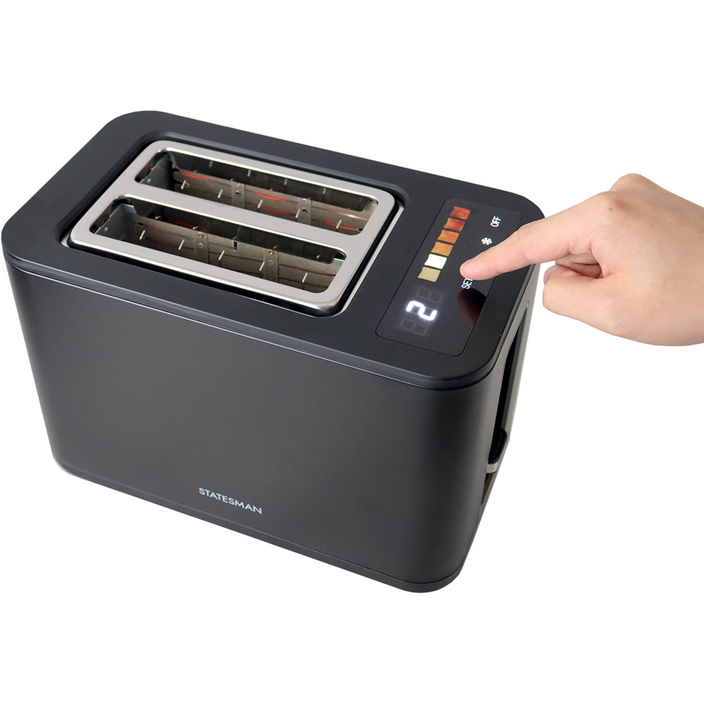 Statesman Black 2 Slice Digital Toaster Image 6