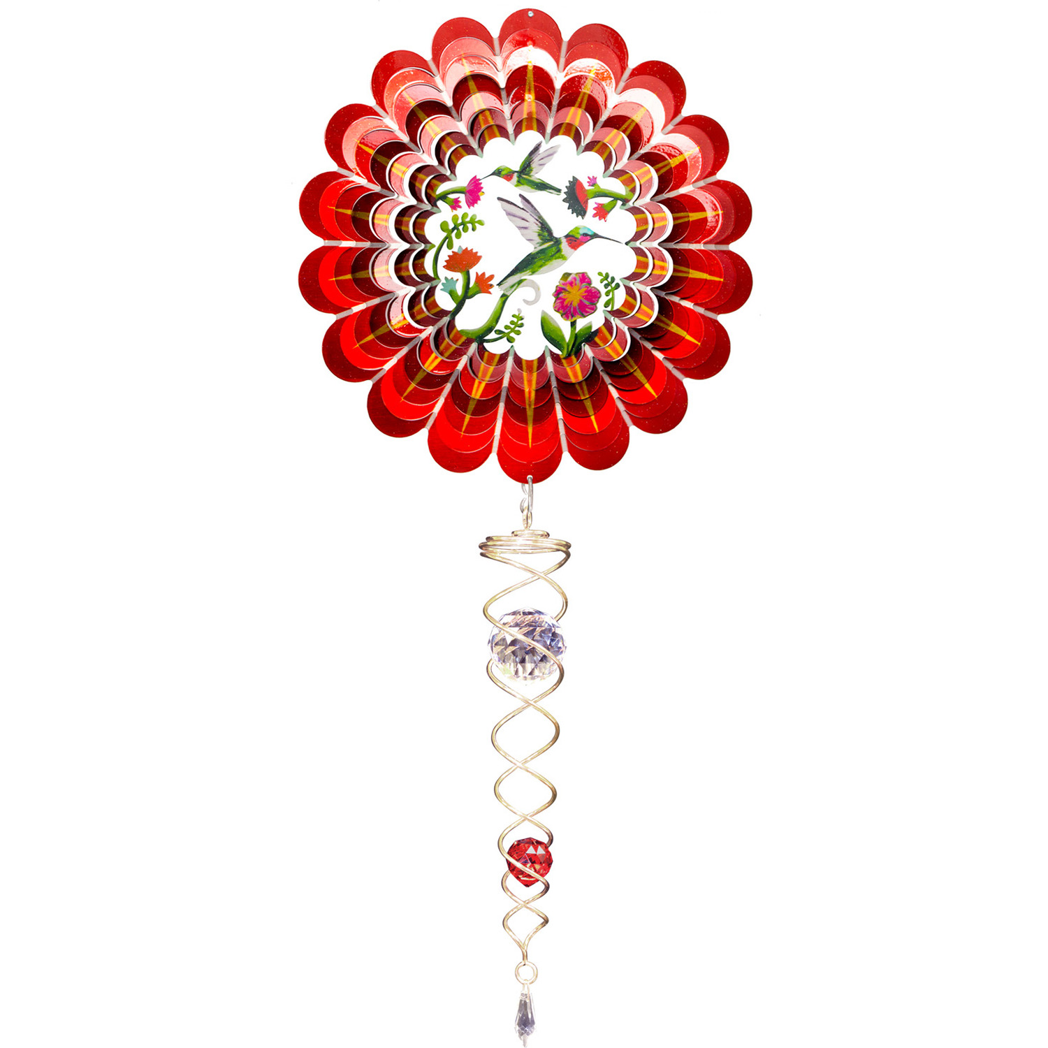 Spinnerz Artist Red Crystal Hummingbird Spinner Image