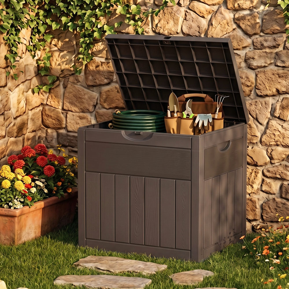 Living and Home Polypropylene Garden Storage Box with Combination Padlock 126L Image 8