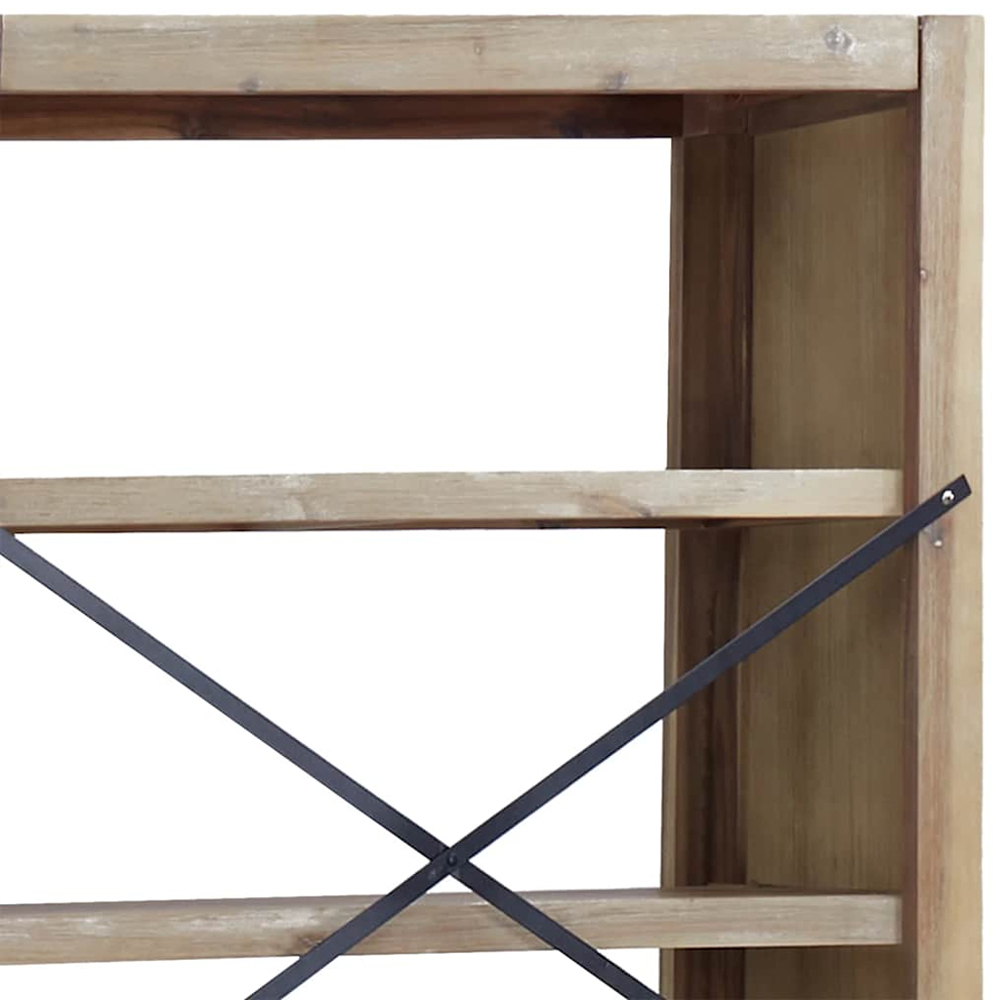vidaXL 6 Shelf Solid Wood Acacia Bookcase Image 6