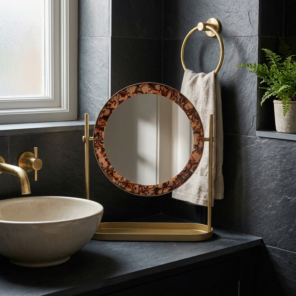 Tortoiseshell Desktop Mirror Image 4