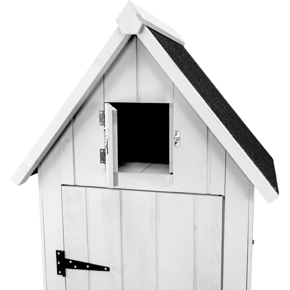 Monster Shop White Wooden Garden Shed Image 5