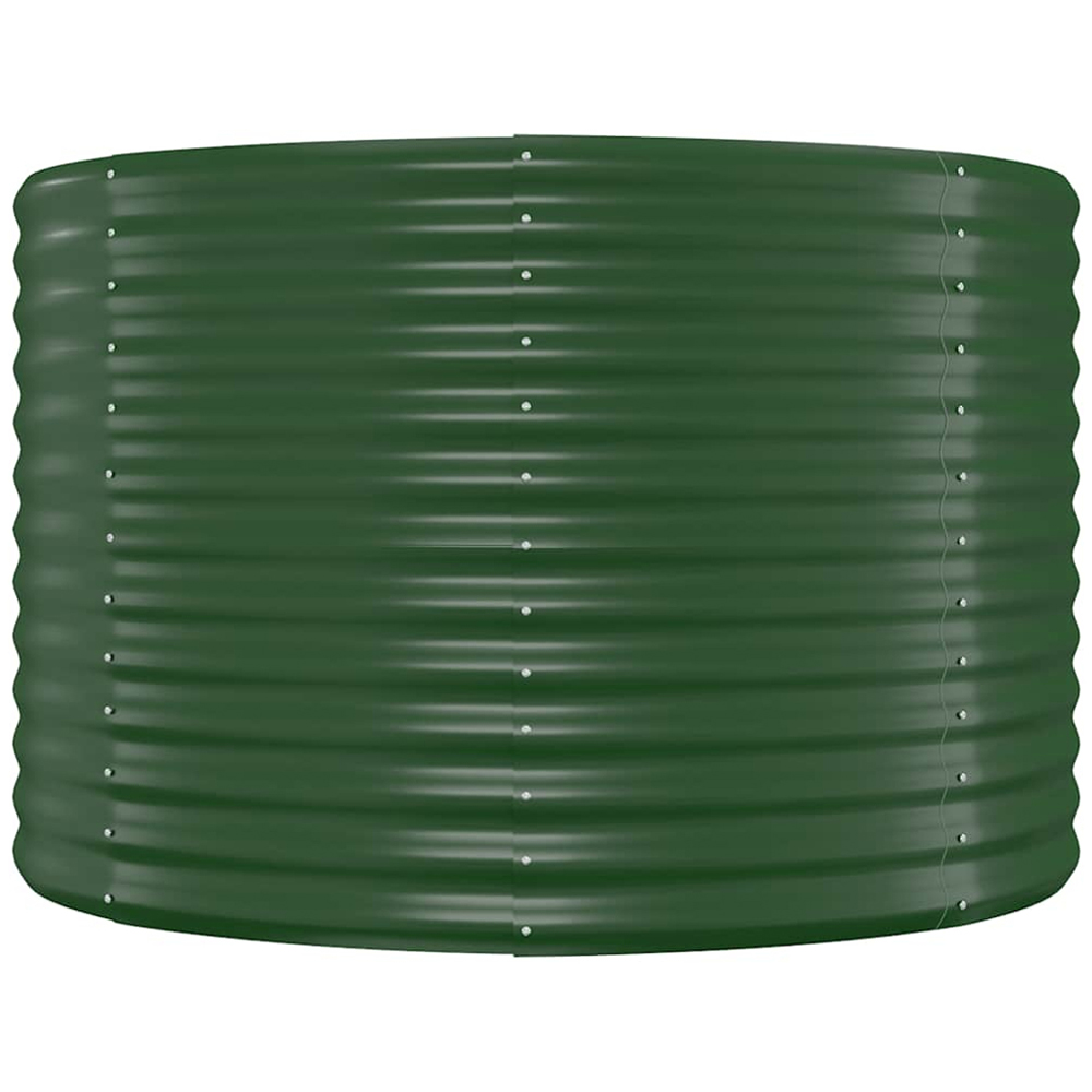 vidaXL Green Galvanised Steel Raised Garden Bed 68 x 100 x 100cm Image 2