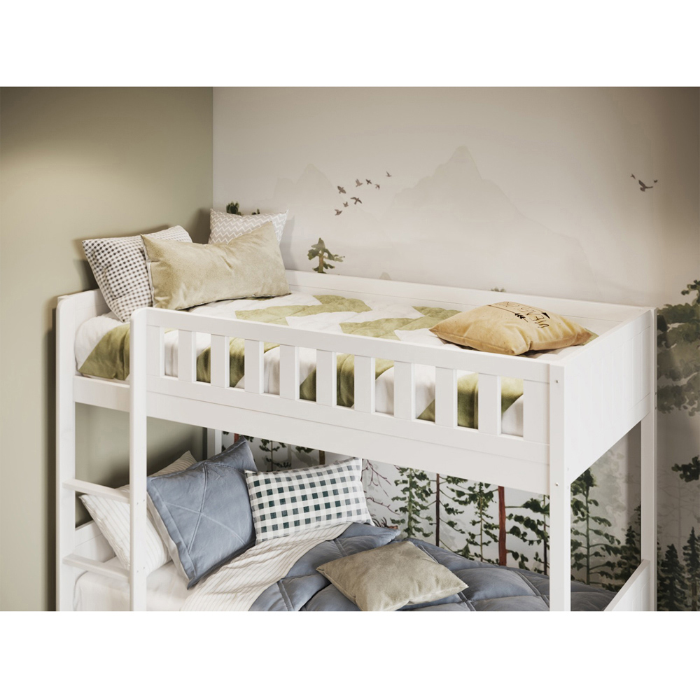 Flair Bea White Wooden Bunk Bed Image 2
