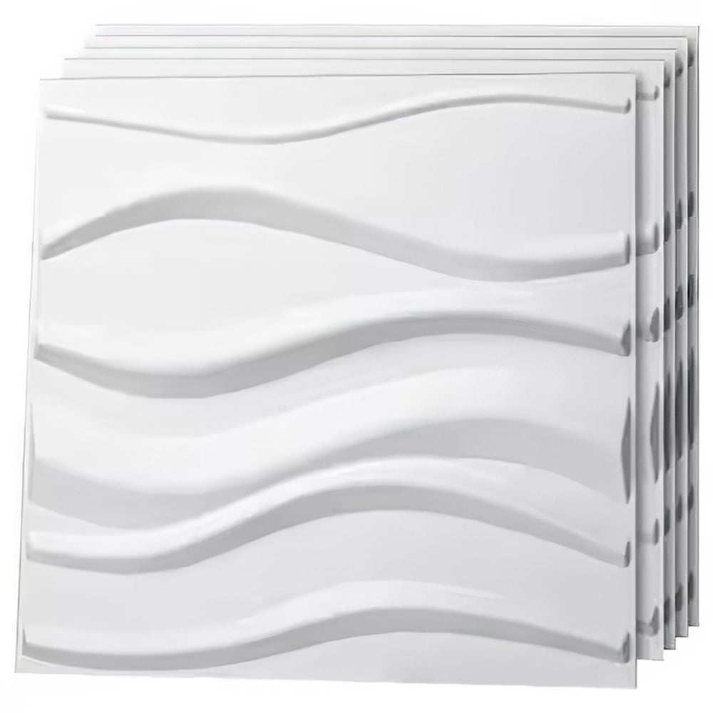 Living and Home 3D Wave Wall Panel 12 Pack Image 3