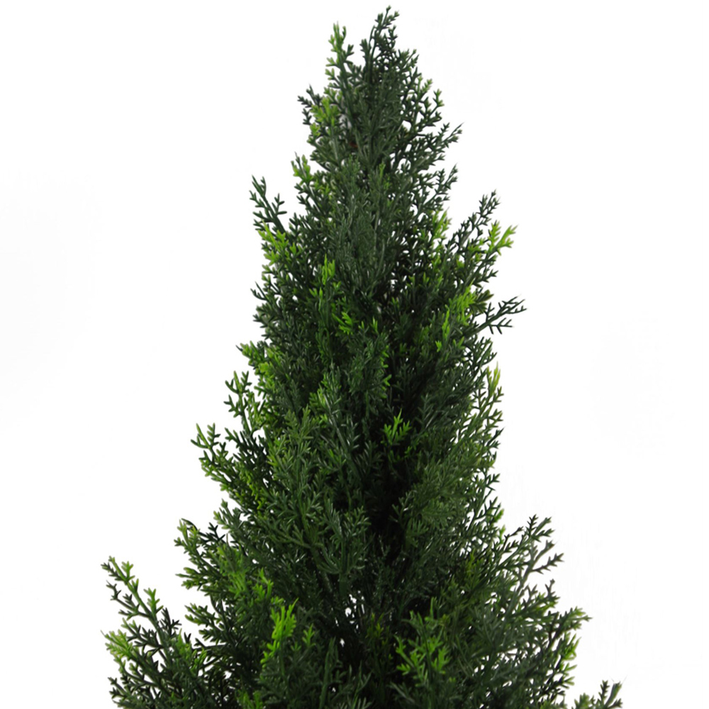 Leaf Artificial Cypress UV Cedar Topiary Tree 120cm Image 2