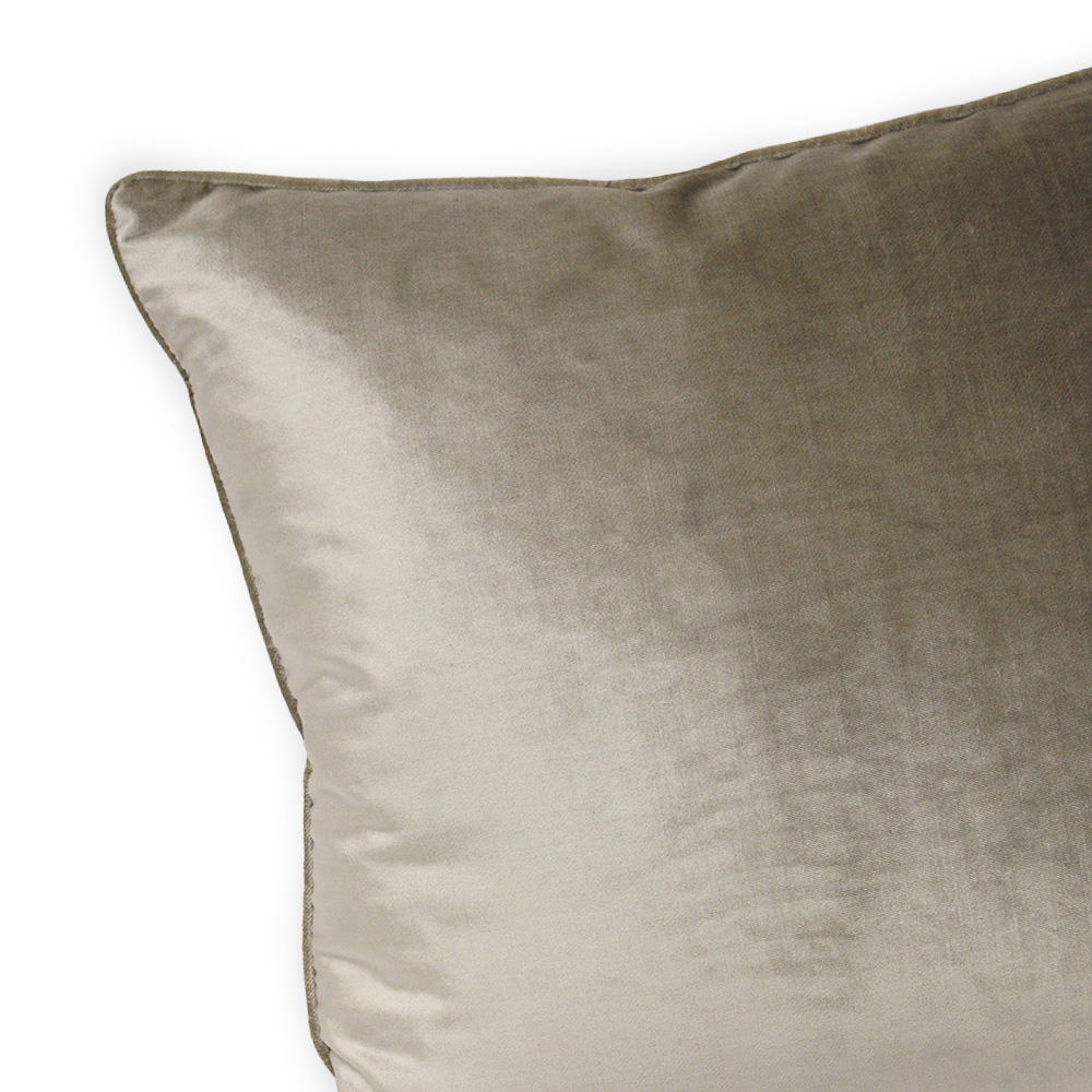 Paoletti Luxe Mink Velvet Piped Cushion Image 2
