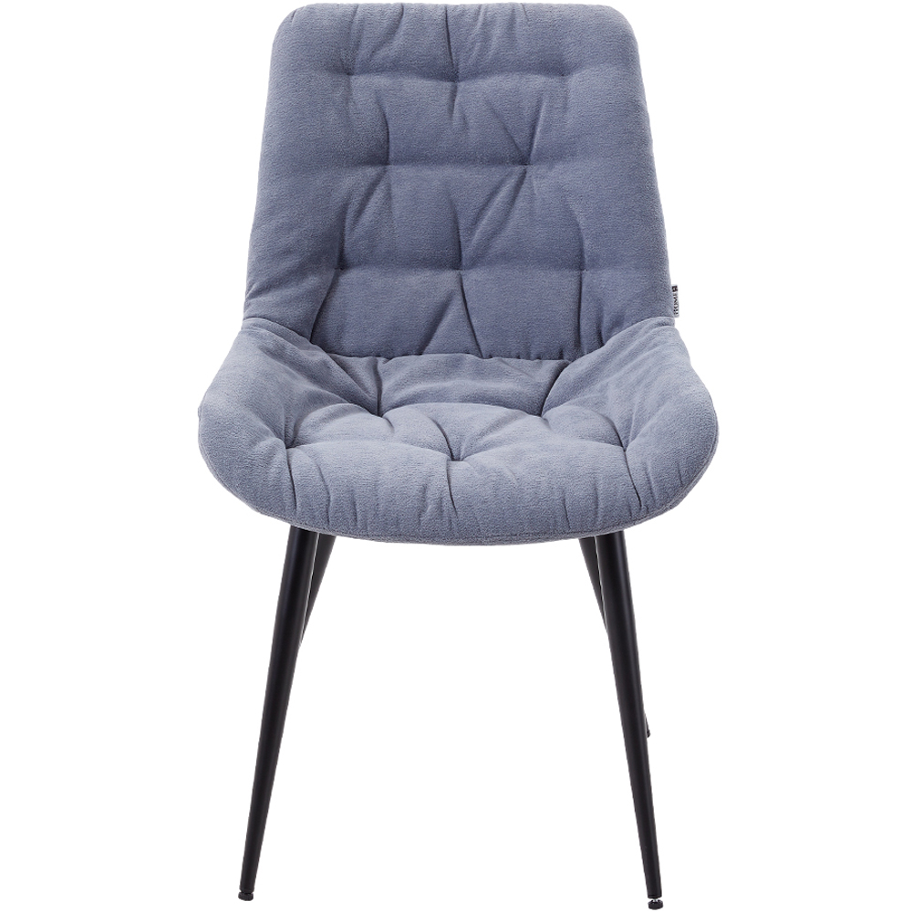 Living and Home Grey Teddy Fleece Dining Chair Image 3
