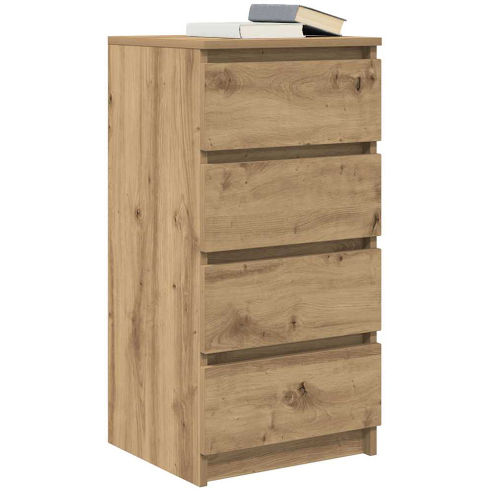 vidaXL 4 Drawer Artisan Oak Sideboard Image 4