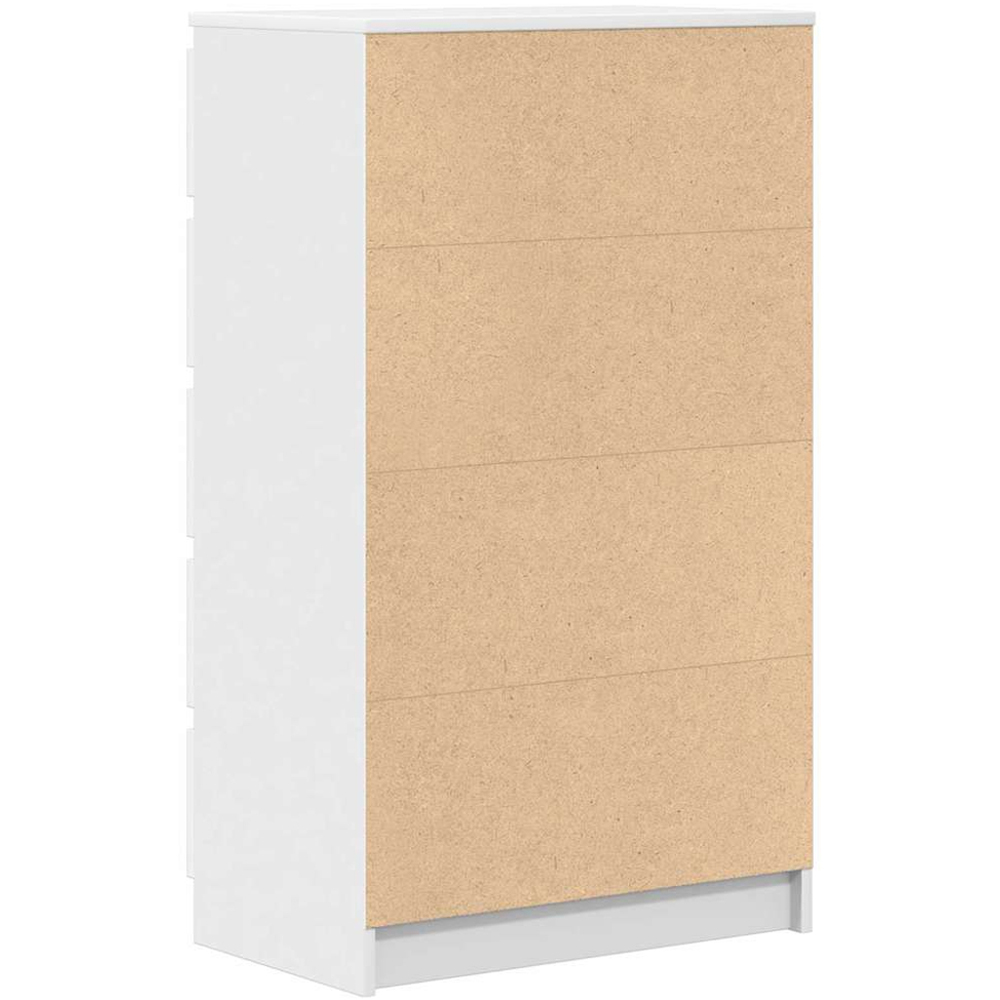 vidaXL 5 Drawer White Chest of Drawers Image 6