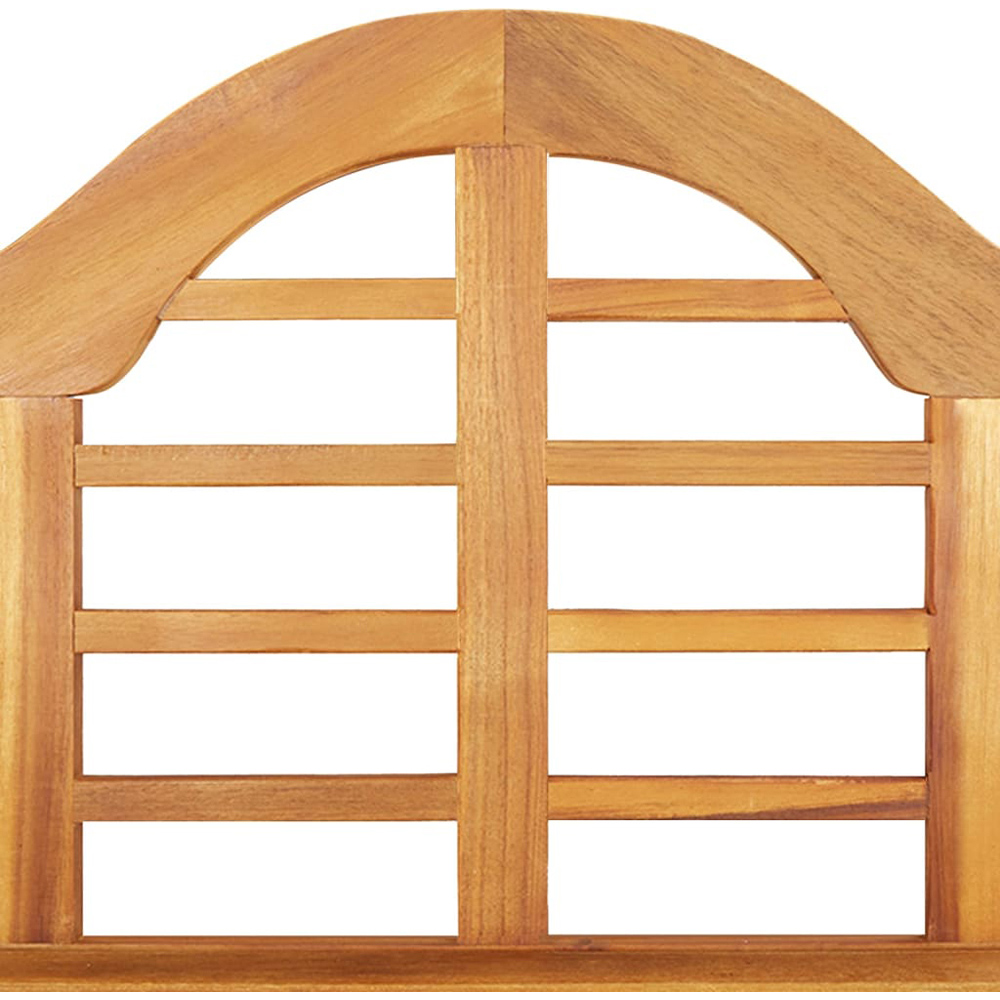 vidaXL 2 Seater Brown Solid Acacia Wood Garden Bench Image 6