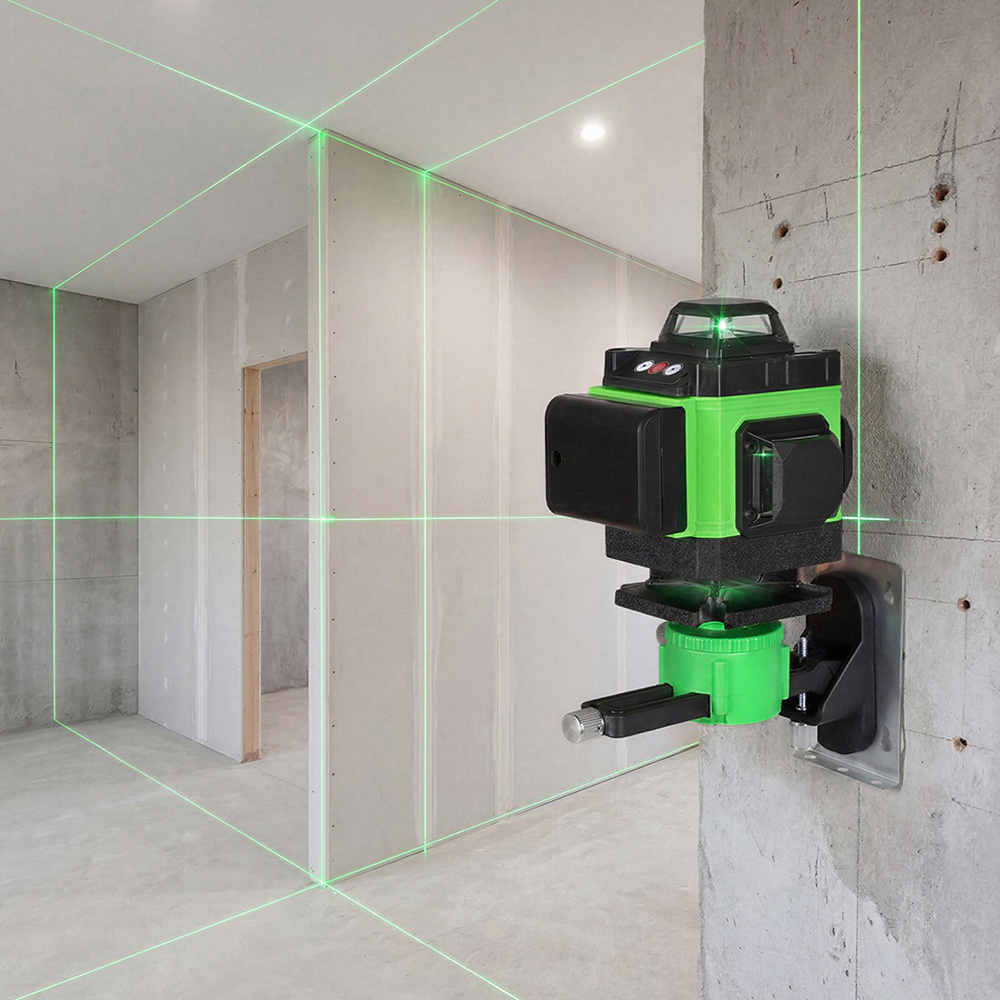 Traderight HW0308-UK 4D Green Cross Line Self-Levelling Laser with Tripod and Accessories Image 4