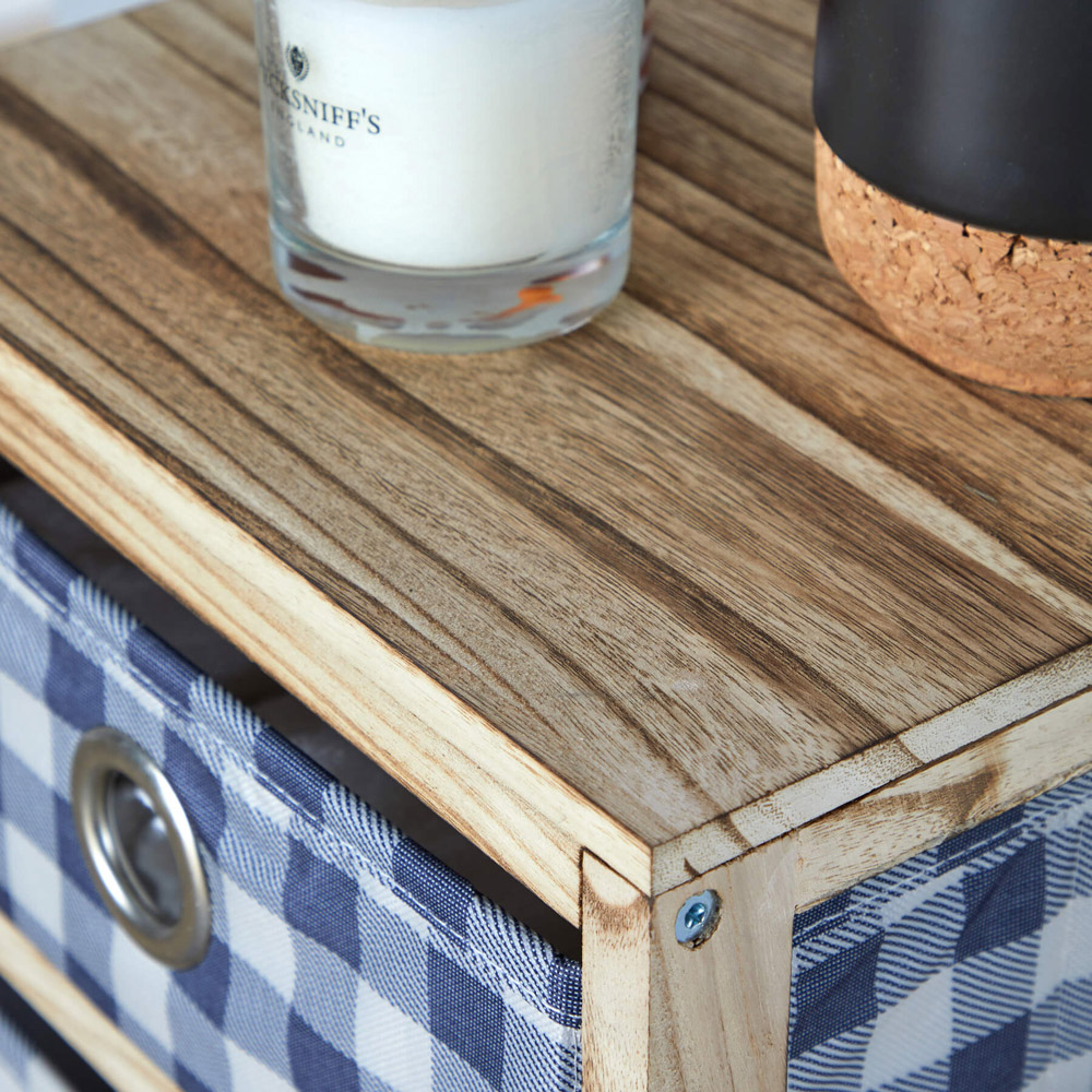 Home Source Weybourne 4 Drawer Fabric Storage Unit Image 5
