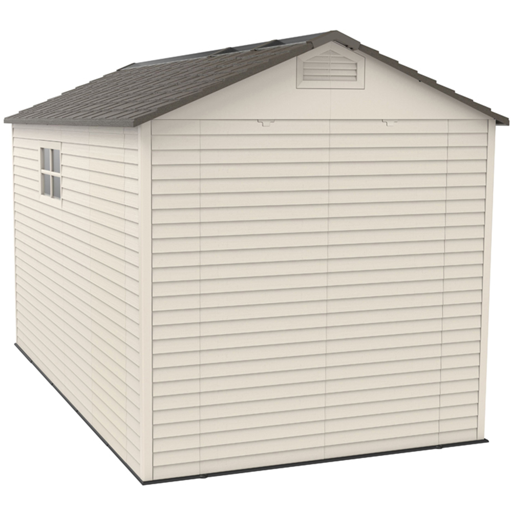 Lifetime Products 7 x 12ft Tan Outdoor Storage Shed Image 5
