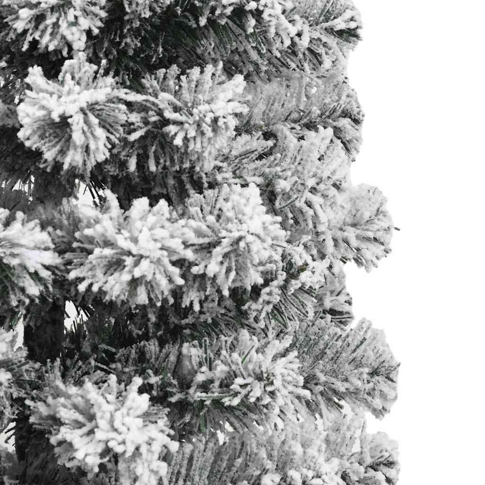 vidaXL Pre-Lit Warm White LED and Gold Baubles Snow Flocked Artificial Christmas Tree 5ft Image 7