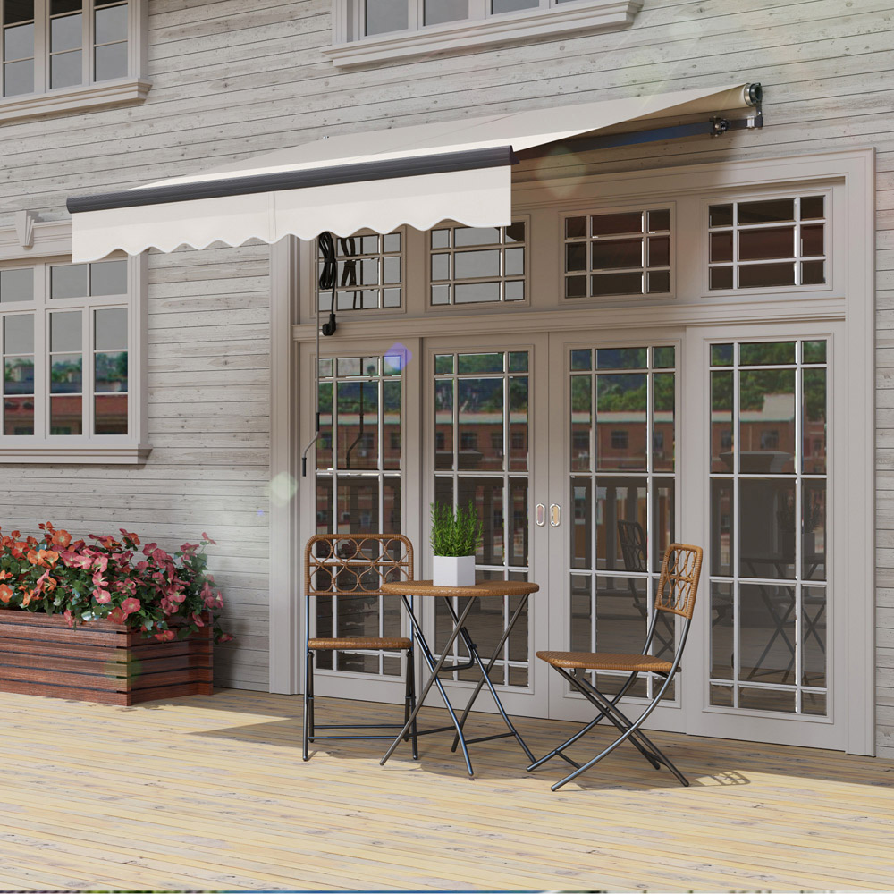 Outsunny 2.5 x 2m Beige Electric Retractable Awning Image 4