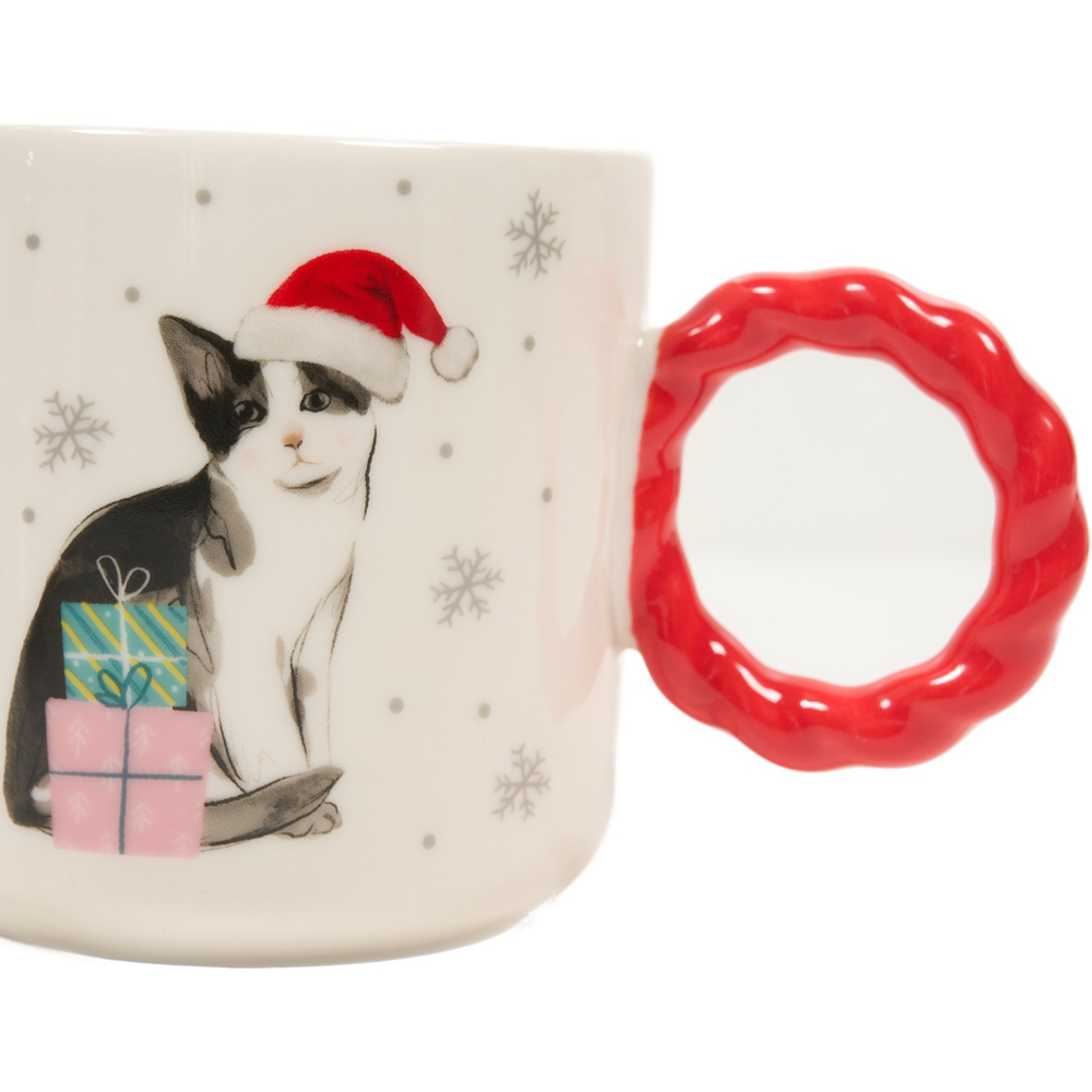 Xmas Pets Braided Handle Mug Image 3
