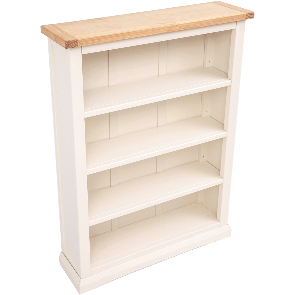 Castelli 4 Shelf Off White Wide Bookcase Image 4