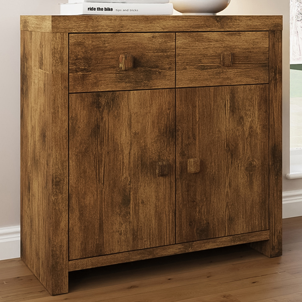 GFW Jakarta 2 Door 2 Drawer Mango Yellow Compact Sideboard Image 1