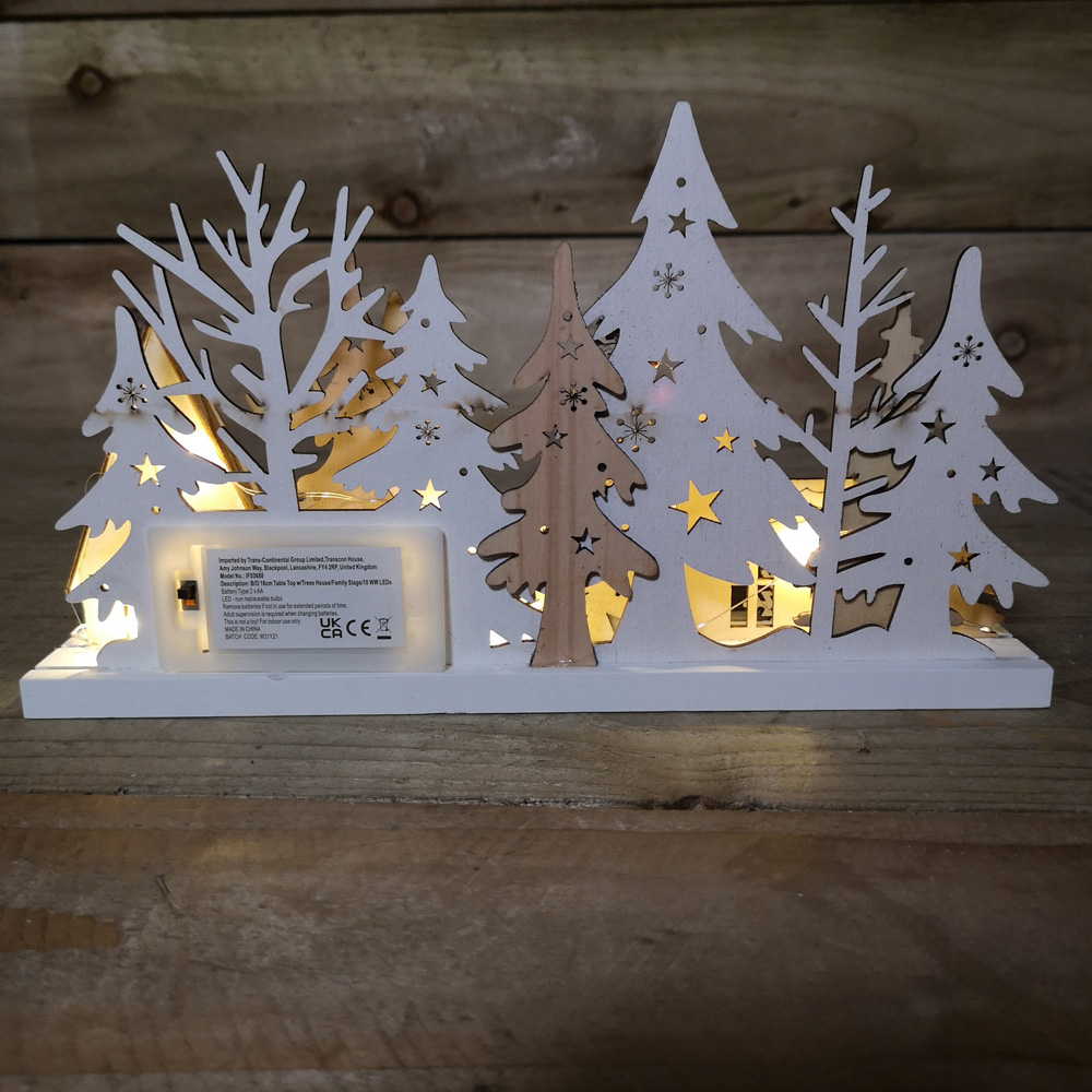 Samuel Alexander LED Wooden Reindeer Scene Silhouette Christmas Decoration Image 6