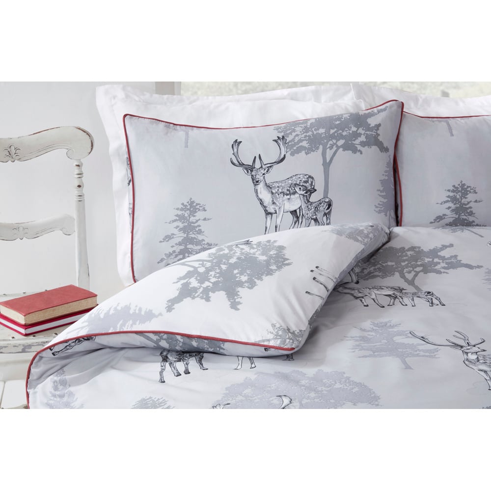 Rapport Home Sherwood Double Grey Duvet Set Image 3