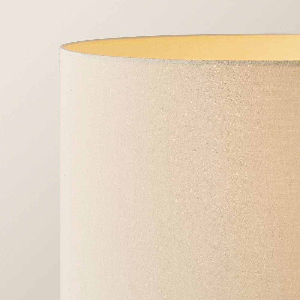 ValueLights Marissa Cream Shade Black Ball LED Floor Lamp Image 3